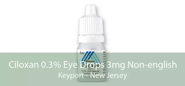Ciloxan 0.3% Eye Drops 3mg Non-english Keyport - New Jersey