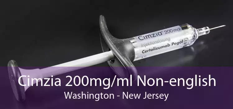 Cimzia 200mg/ml Non-english Washington - New Jersey